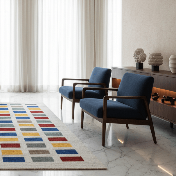 Element Hand Tufted Wool Rug - 5.4 x 7.6 Rugs - Palatium Lux
