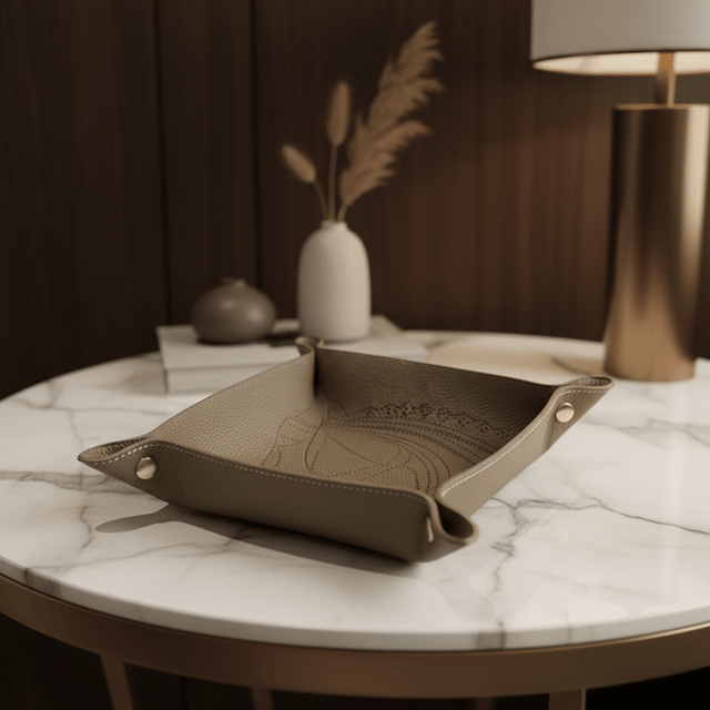 Equestrian Leather Tray Organizer tray - Palatium Lux