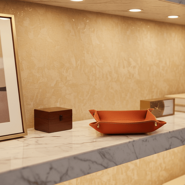 Equestrian Leather Tray Organizer tray - Palatium Lux