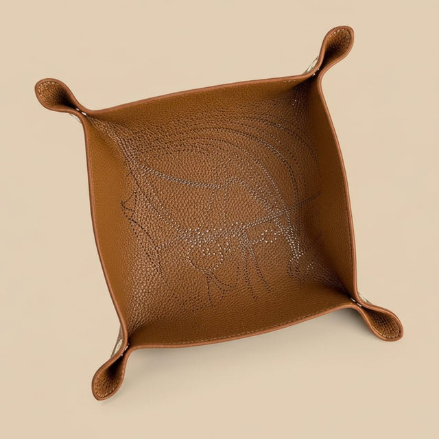 Equestrian Leather Tray Organizer tray - Palatium Lux