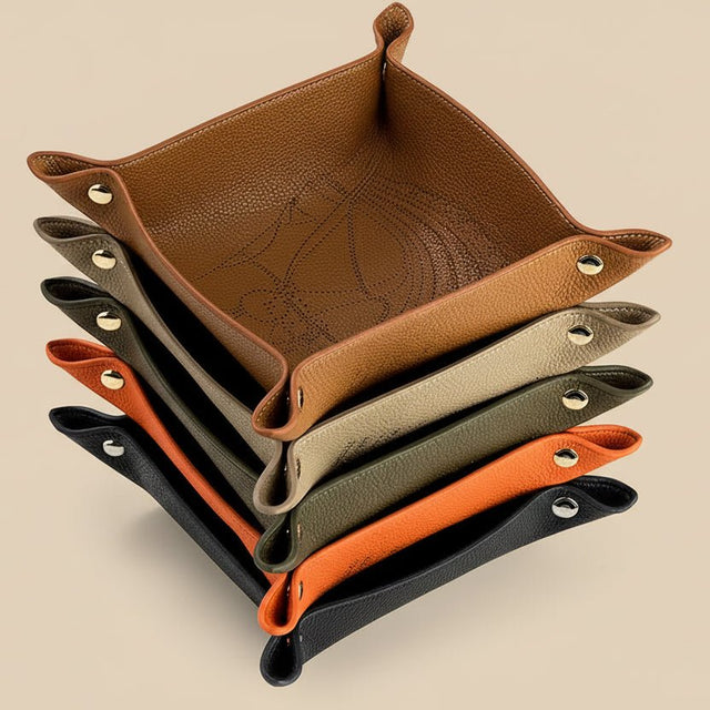 Equestrian Leather Tray Organizer tray - Palatium Lux