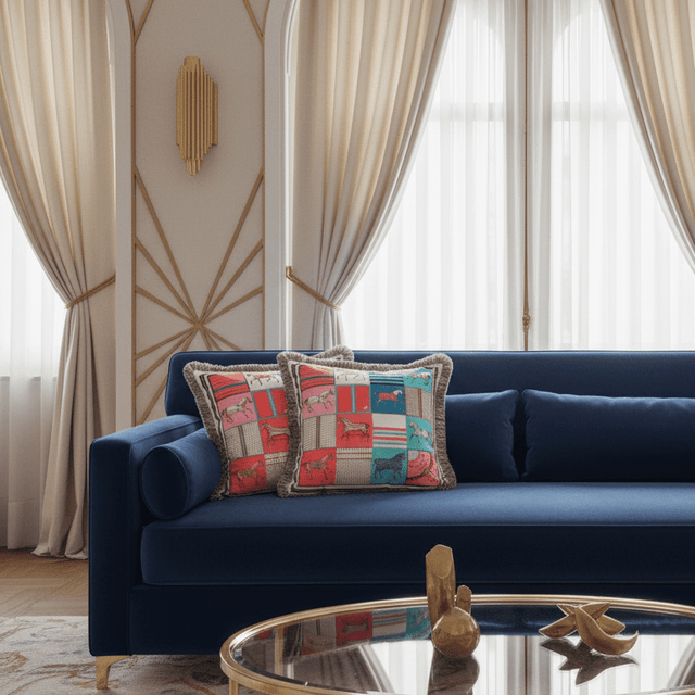 Equestrian Royale Velvet Pillow Cover pillow covers - Palatium Lux