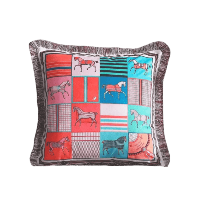 Equestrian Royale Velvet Pillow Cover pillow covers - Palatium Lux