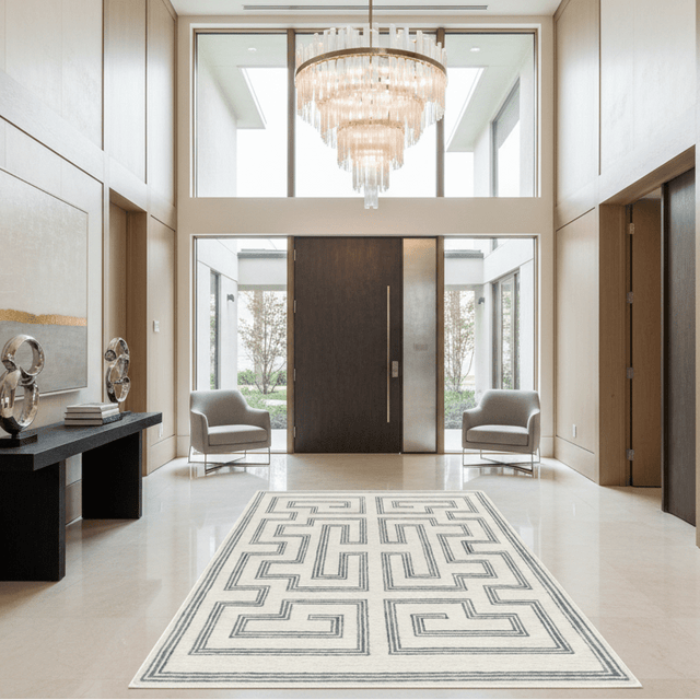 Forma Linea Hand Tufted Wool Rug - 5 x 7 Rugs - Palatium Lux
