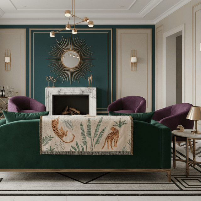 Gentle Cheetah Throw Blanket - Palatium Lux