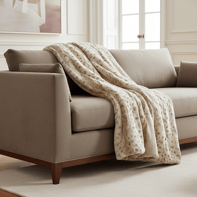Gentle Fawn Faux Fur Blanket blanket - Palatium Lux