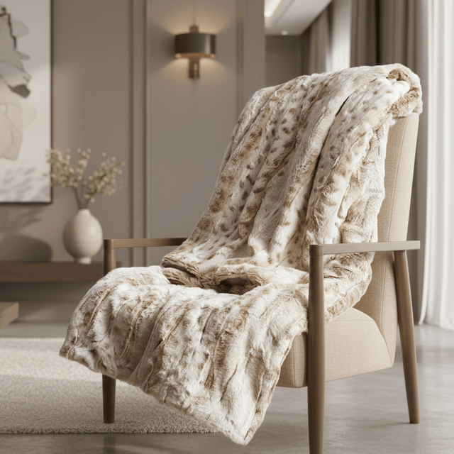 Gentle Fawn Faux Fur Blanket blanket - Palatium Lux