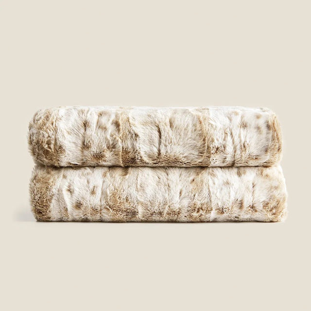 Gentle Fawn Faux Fur Blanket blanket - Palatium Lux