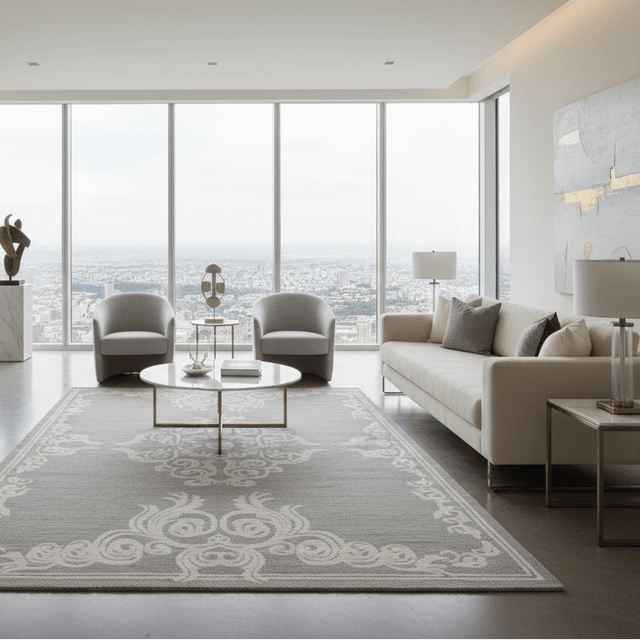 Ghia Hand Tufted Wool Rug - 5 x 8 Rugs - Palatium Lux