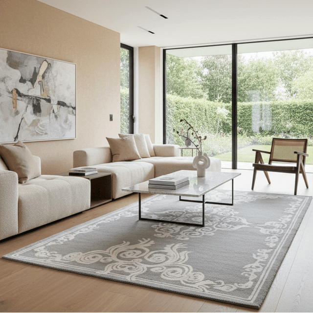 Ghia Hand Tufted Wool Rug - 5 x 8 Rugs - Palatium Lux