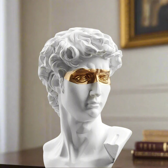 The Golden Glance David Resin Statue