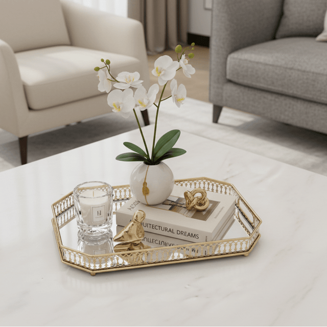 Golden Gleam Decorative Tray tray - Palatium Lux
