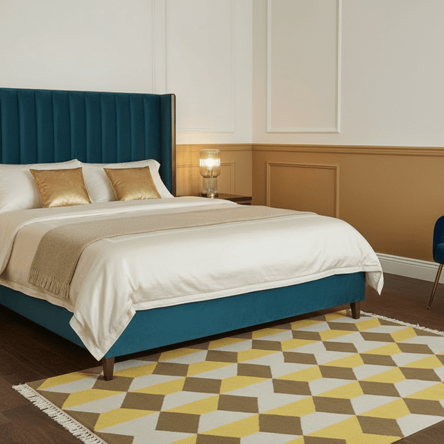 Golden Oro Handwoven Wool Rug - 4 x 6 Rugs - Palatium Lux