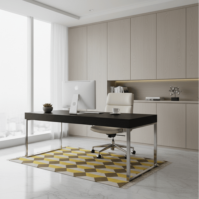 Golden Oro Handwoven Wool Rug - 4 x 6 Rugs - Palatium Lux