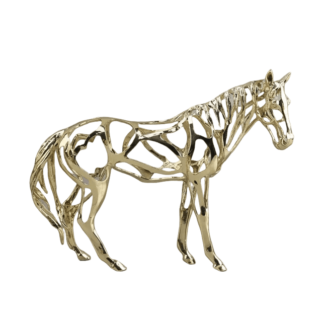 Golden Steed Horse Statue statue - Palatium Lux