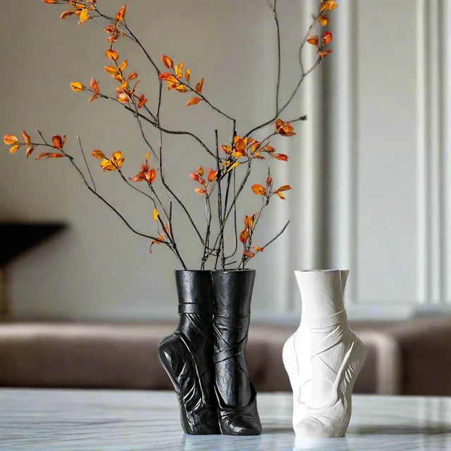 Graceful Poise Ceramic Vase Vase - Palatium Lux