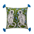 Green Monkeys Velvet Pillow Cover pillow covers - Palatium Lux