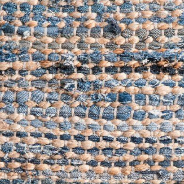 Greywater Bleu Handwoven Cotton Rug - 4 x 6 Rugs - Palatium Lux