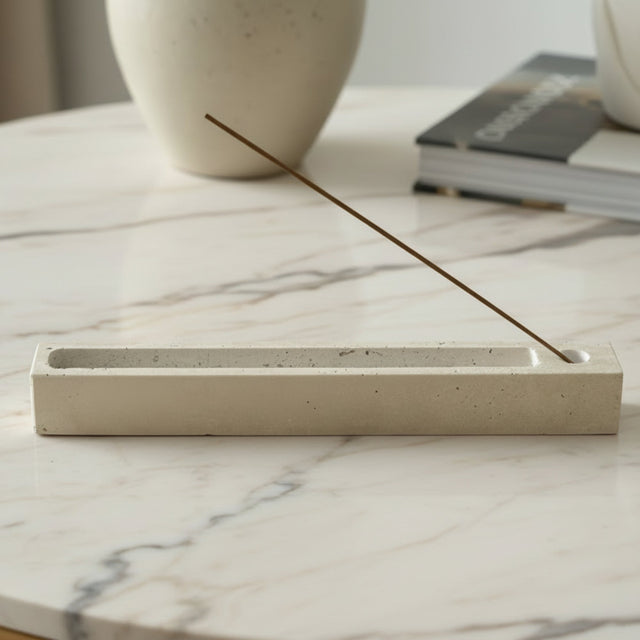 Halo Travertine Incense Holder - Palatium Lux