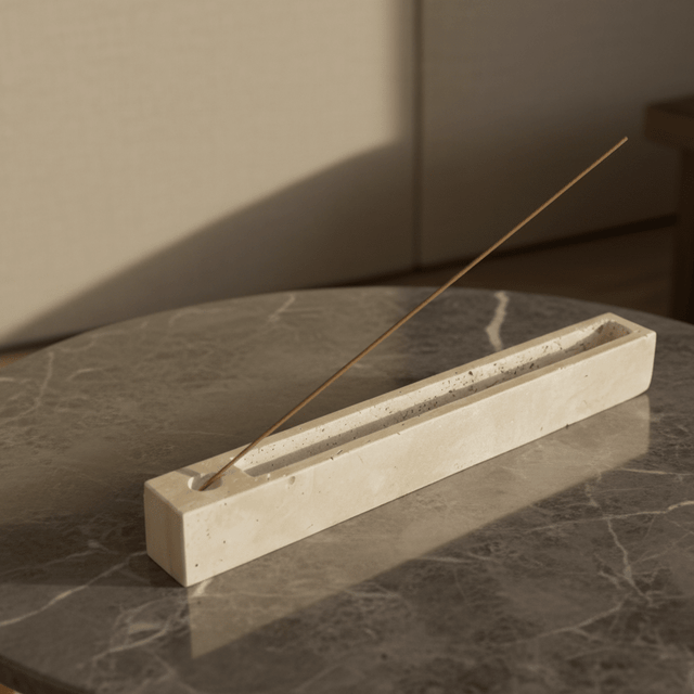Halo Travertine Incense Holder - Palatium Lux