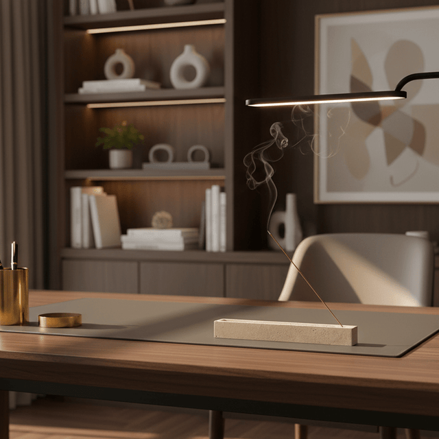 Halo Travertine Incense Holder - Palatium Lux