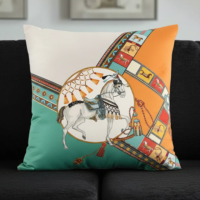 Royal Horse Pillow Cover