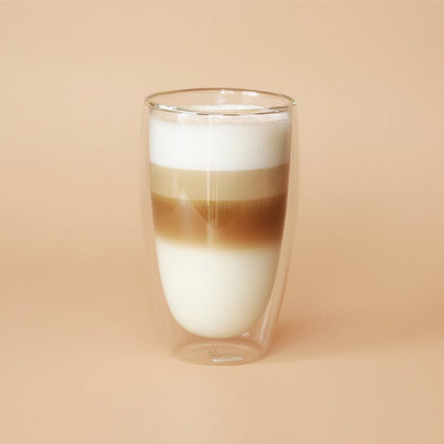 Kaelis Double Wall Glass Mug Set 250 - 450ml Kitchen - Palatium Lux