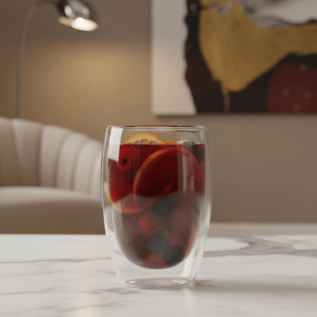 Kaelis Double Wall Glass Mug Set 250 - 450ml Kitchen - Palatium Lux