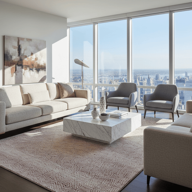 Karsia Handwoven Wool Rug - 5 x 8 Rugs - Palatium Lux