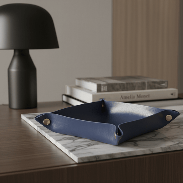 Key Essentials Leather Valet Tray leather - Palatium Lux