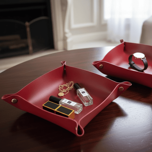 Key Essentials Leather Valet Tray leather - Palatium Lux