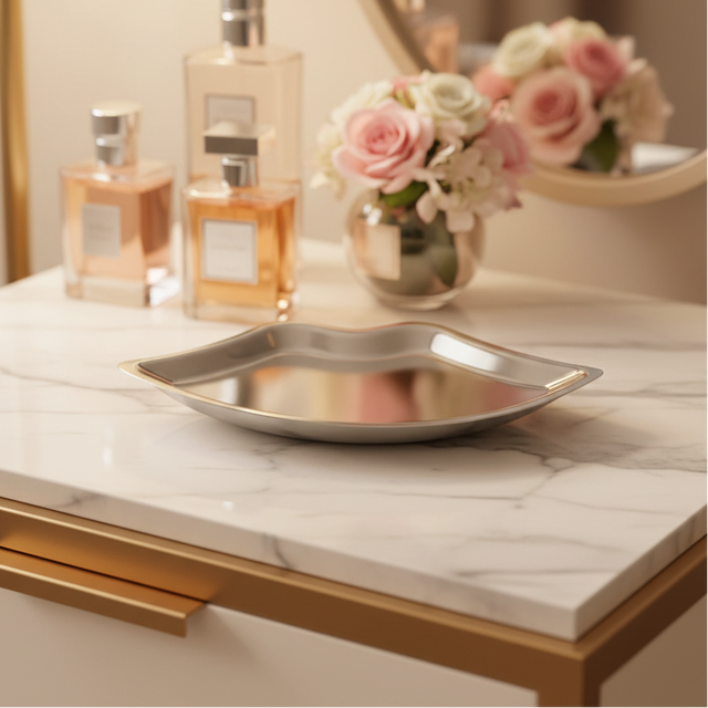 Lucious Lips Stainless Steel Tray