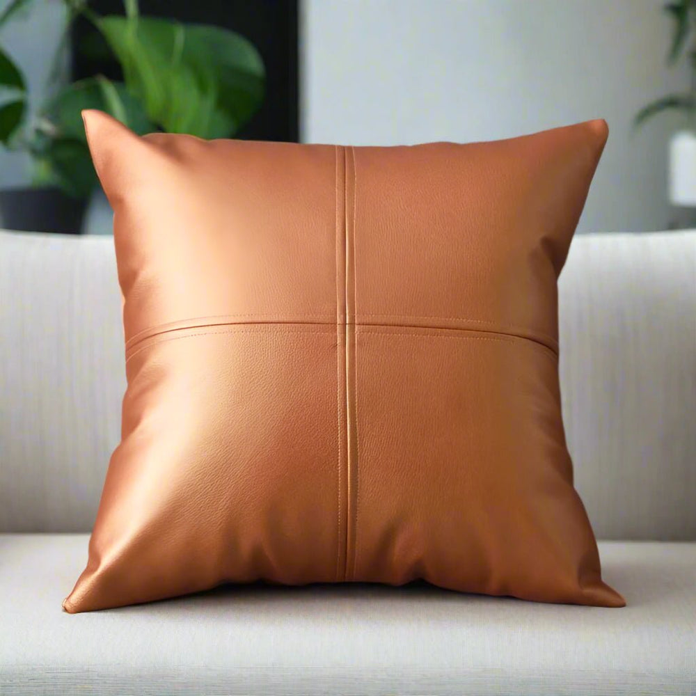 Laila Leatherette Pillow Cover Pillow Cover - Palatium Lux
