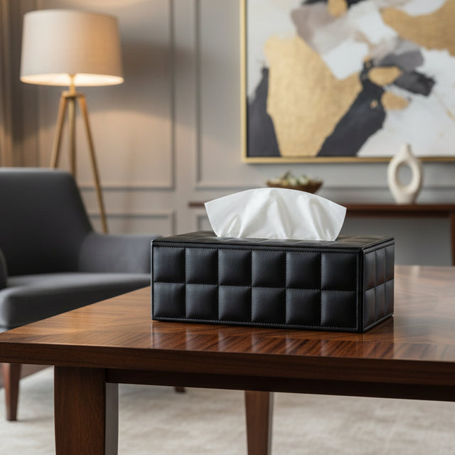 Leather Lux Tissue Holder leather - Palatium Lux