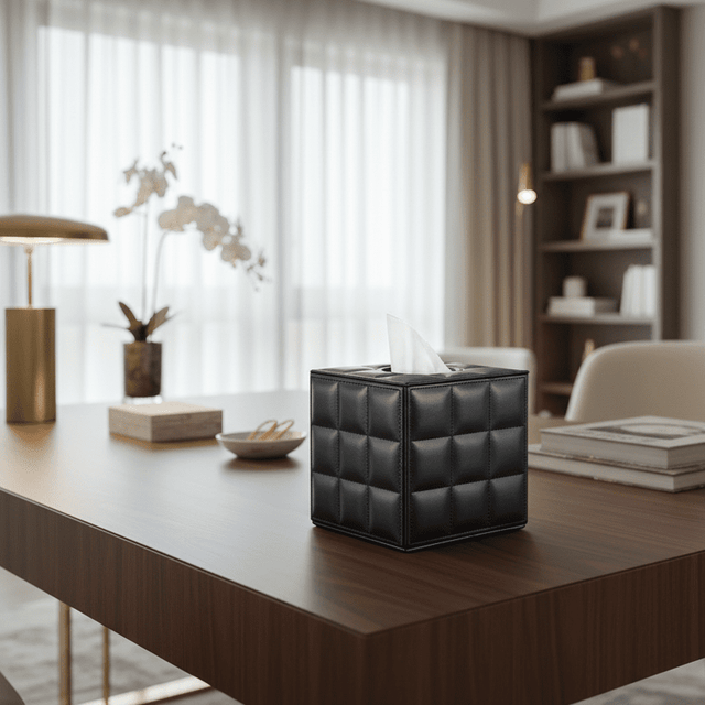 Leather Lux Tissue Holder leather - Palatium Lux