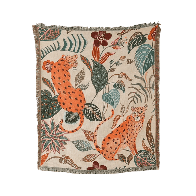 Leopard Muse Throw Blanket - Palatium Lux