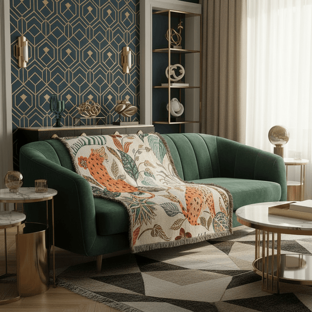 Leopard Muse Throw Blanket - Palatium Lux