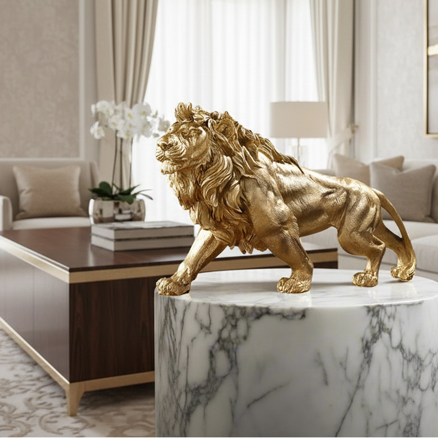 Lion of Luxury Resin Statue statue - Palatium Lux