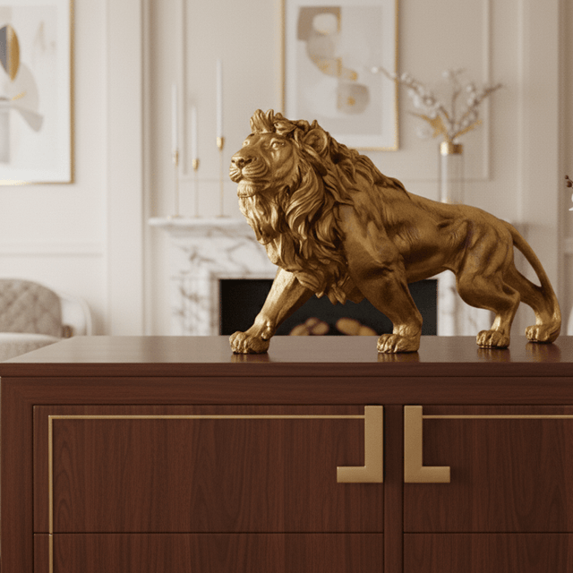 Lion of Luxury Resin Statue statue - Palatium Lux