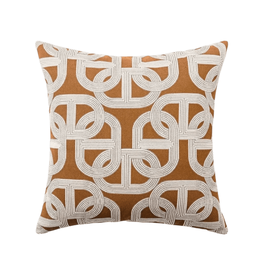 Lorenzo Lux Brown Pillow Cover pillow covers - Palatium Lux