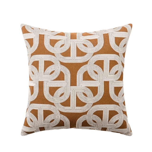 Lorenzo Lux Brown Pillow Cover pillow covers - Palatium Lux