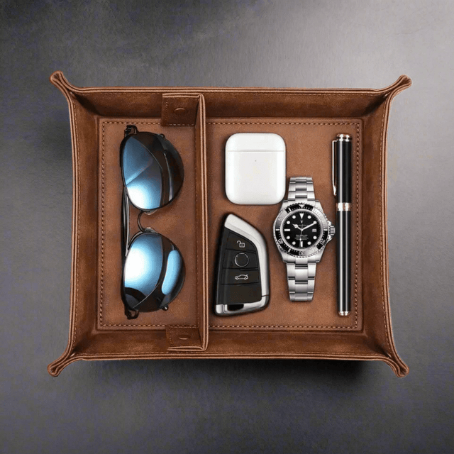 Lusso Leather Valet Tray leather - Palatium Lux