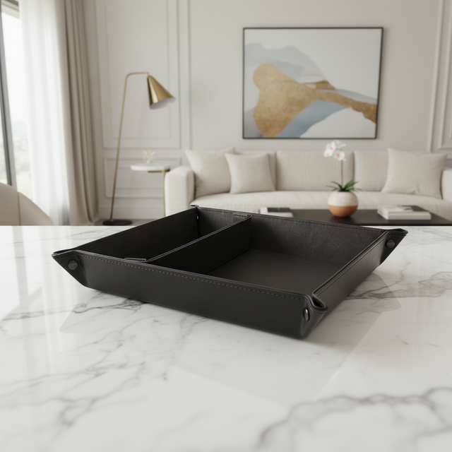 Lusso Leather Valet Tray