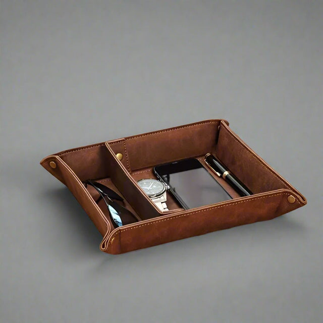 Lusso Leather Valet Tray leather - Palatium Lux