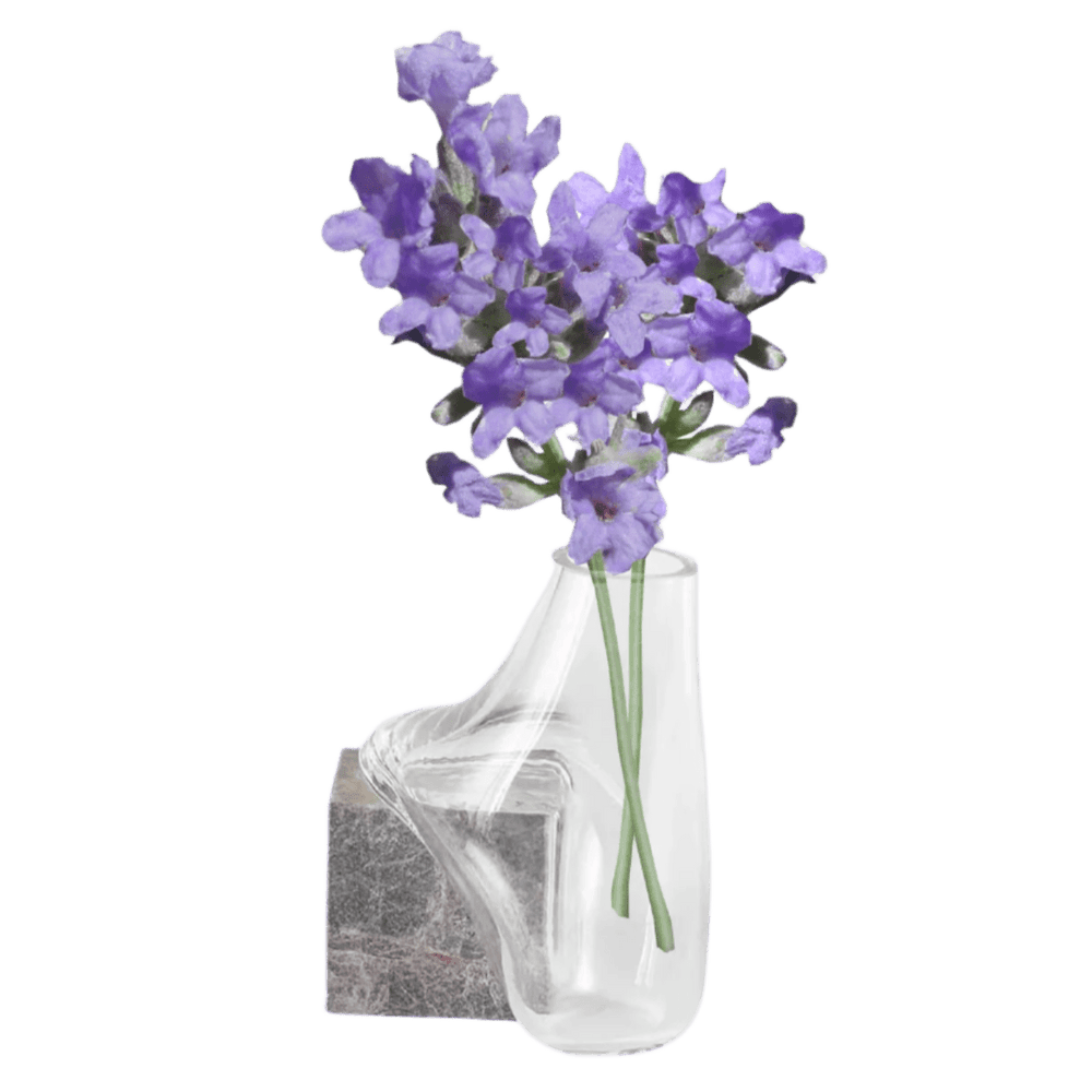 Marbella Curve Glass Vase Vase - Palatium Lux