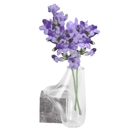 Marbella Curve Glass Vase Vase - Palatium Lux