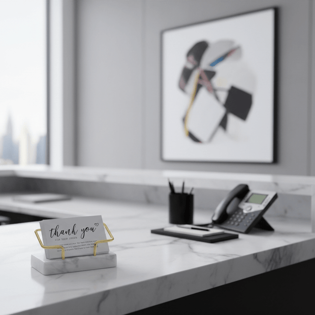 Marble Business Card Holder tray - Palatium Lux