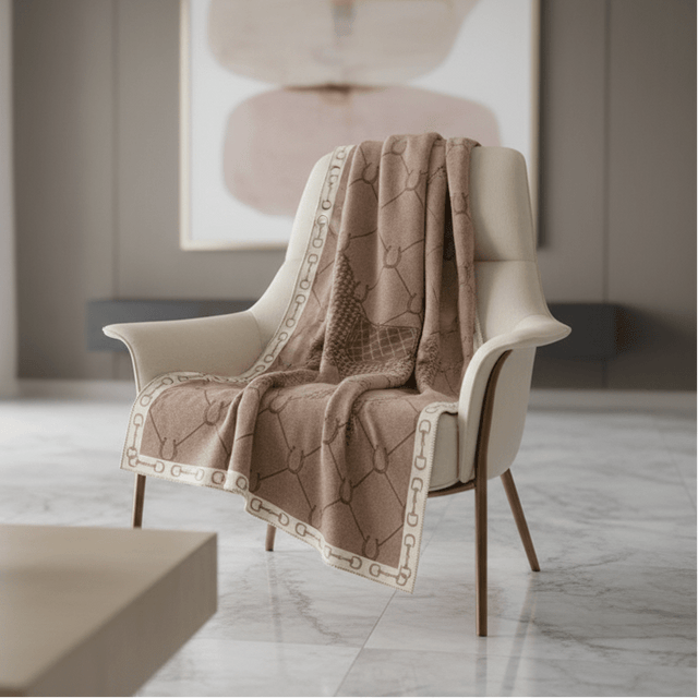 Mauve Manor Horse Throw Blanket blanket - Palatium Lux