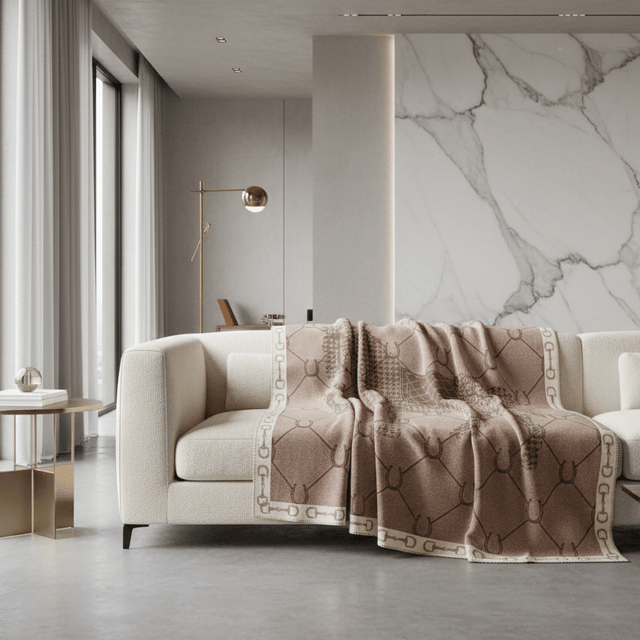 Mauve Manor Horse Throw Blanket blanket - Palatium Lux