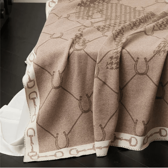 Mauve Manor Horse Throw Blanket blanket - Palatium Lux